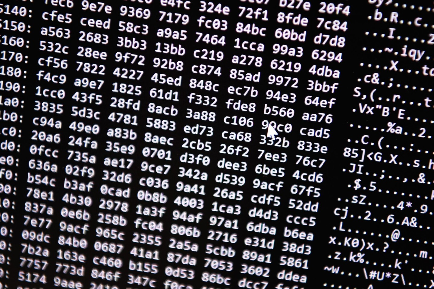 Ein Zahlencode läuft über einen Bildschirm: Ein 21-Jähriger soll im Darknet Kinderpornografie verbreitet haben.