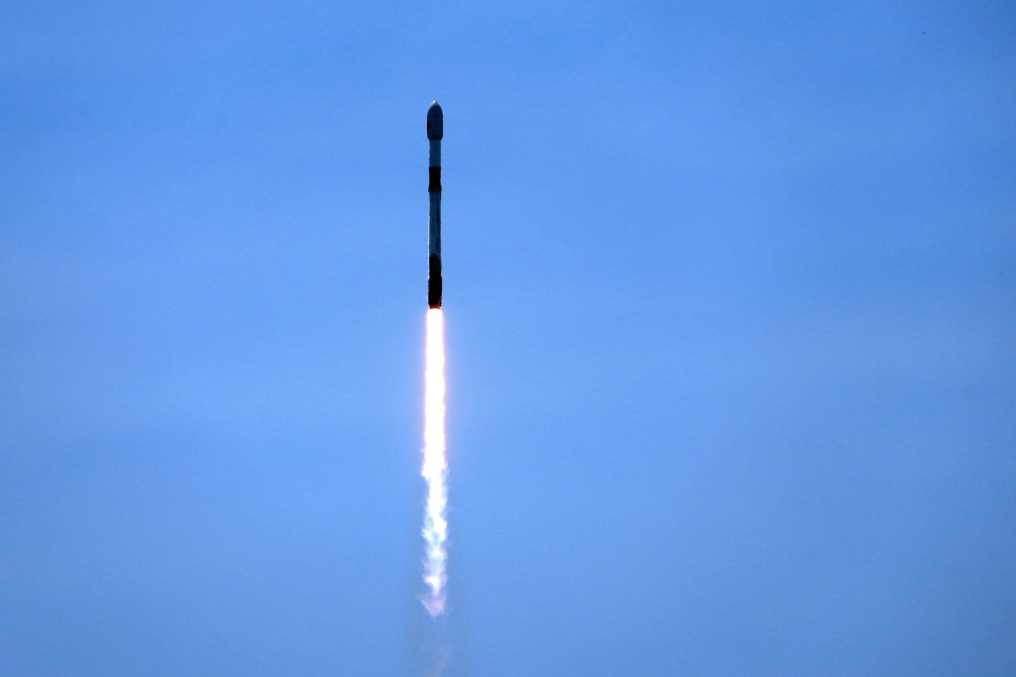 Die SpaceX Falcon 9-Rakete mit dem Weltraumteleskop «Euclid» der Europäischen Weltraumorganisation (ESA) hebt ab.