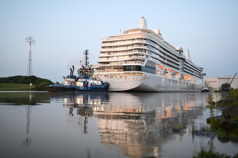 Kreuzfahrtschiff «Silver Nova» kommt auf der Nordsee an